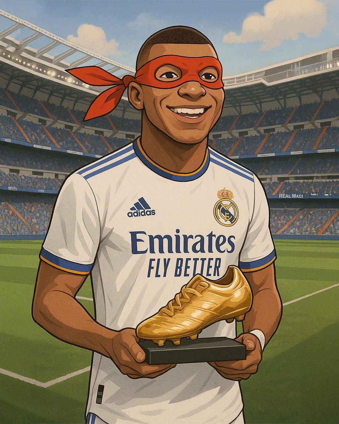 给爷整笑了，曼奇尼假意亲吻布鲁马多，将布鲁马多逗笑（曼奇尼作势亲吻布鲁马多，逗得对方大笑）